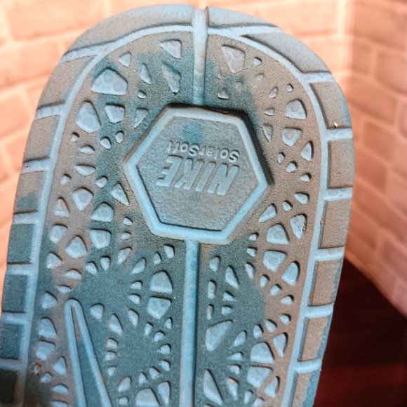 Nike KD slip on sandals  Kevin Durant Size 8 Orange Black Blue Colorblock slides - Picture 9 of 10